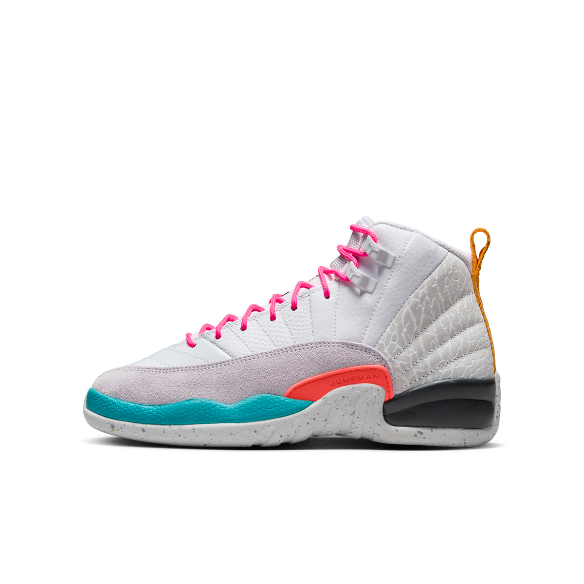 Air Jordan Grade School Retro 12 'White Vapor Green Gs' Sneakers