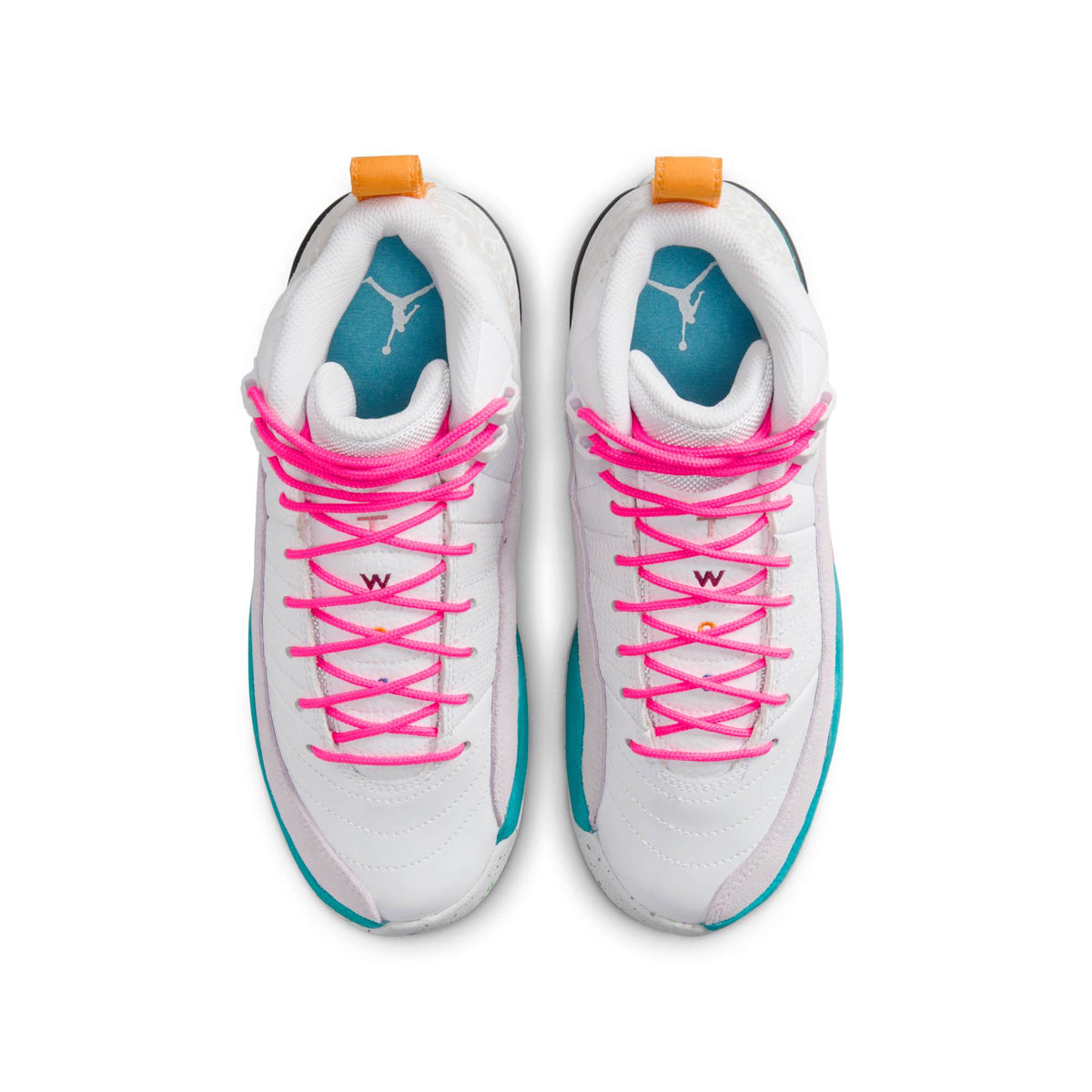 Air Jordan Grade School Retro 12 'White Vapor Green Gs' Sneakers