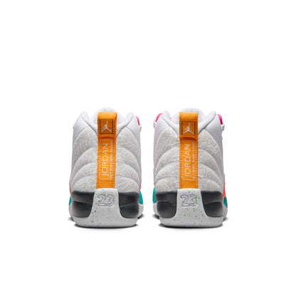 Air Jordan Grade School Retro 12 'White Vapor Green Gs' Sneakers