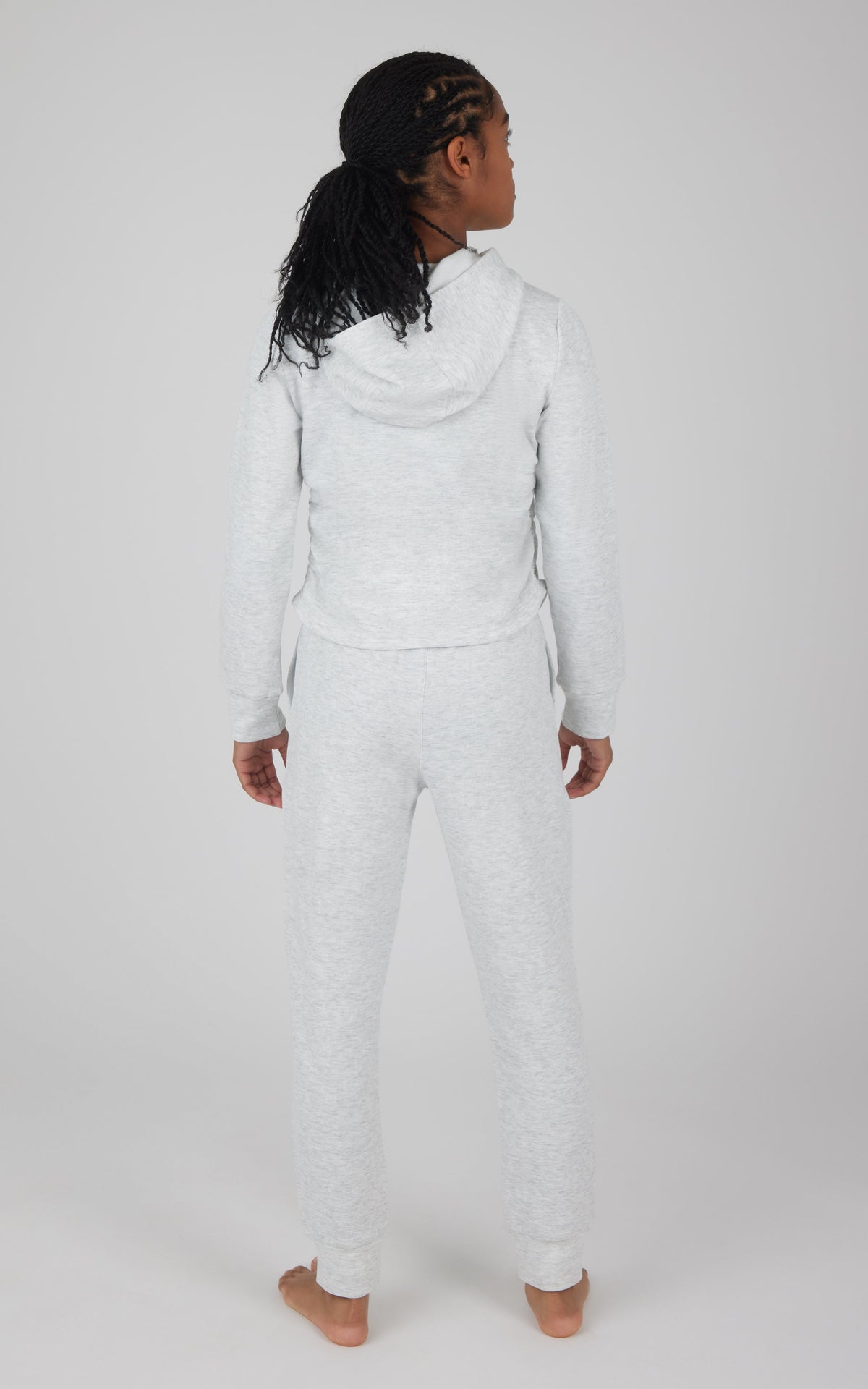 90 Degree by Reflex Girls 2 PC Terry Brushed Hoodie and Jogger