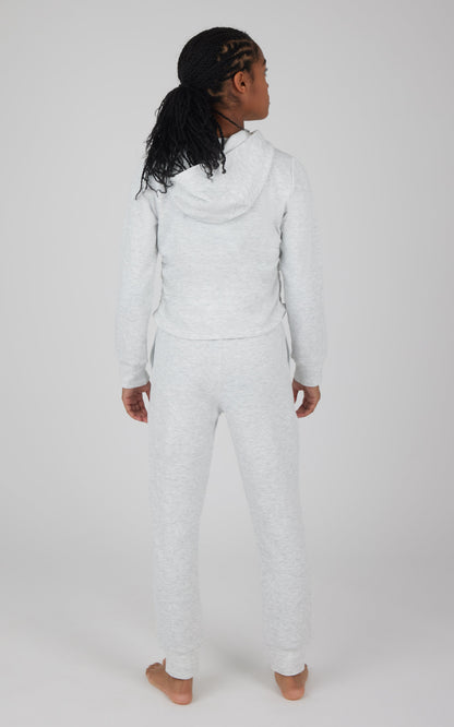 90 Degree by Reflex Girls 2 PC Terry Brushed Hoodie and Jogger