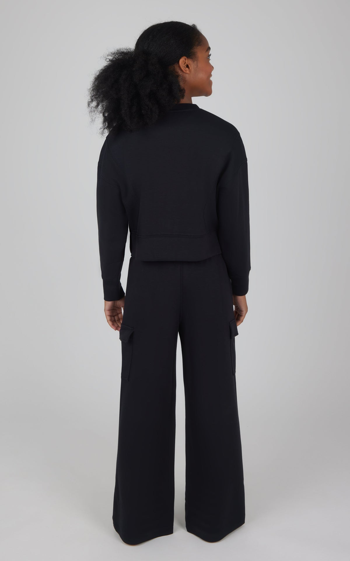 90 Degree by Reflex Girls 2 PC Softlite Cropped Pullover + Softlite Wide Leg Cargo Pant
