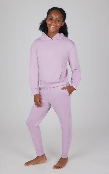 90 Degree by Reflex Girls 2 PC Pullover Hoodie + Jogger Set