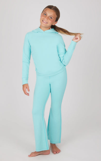 90 Degree by Reflex Girls 2 PC Hoodie and Flared Leg Pant