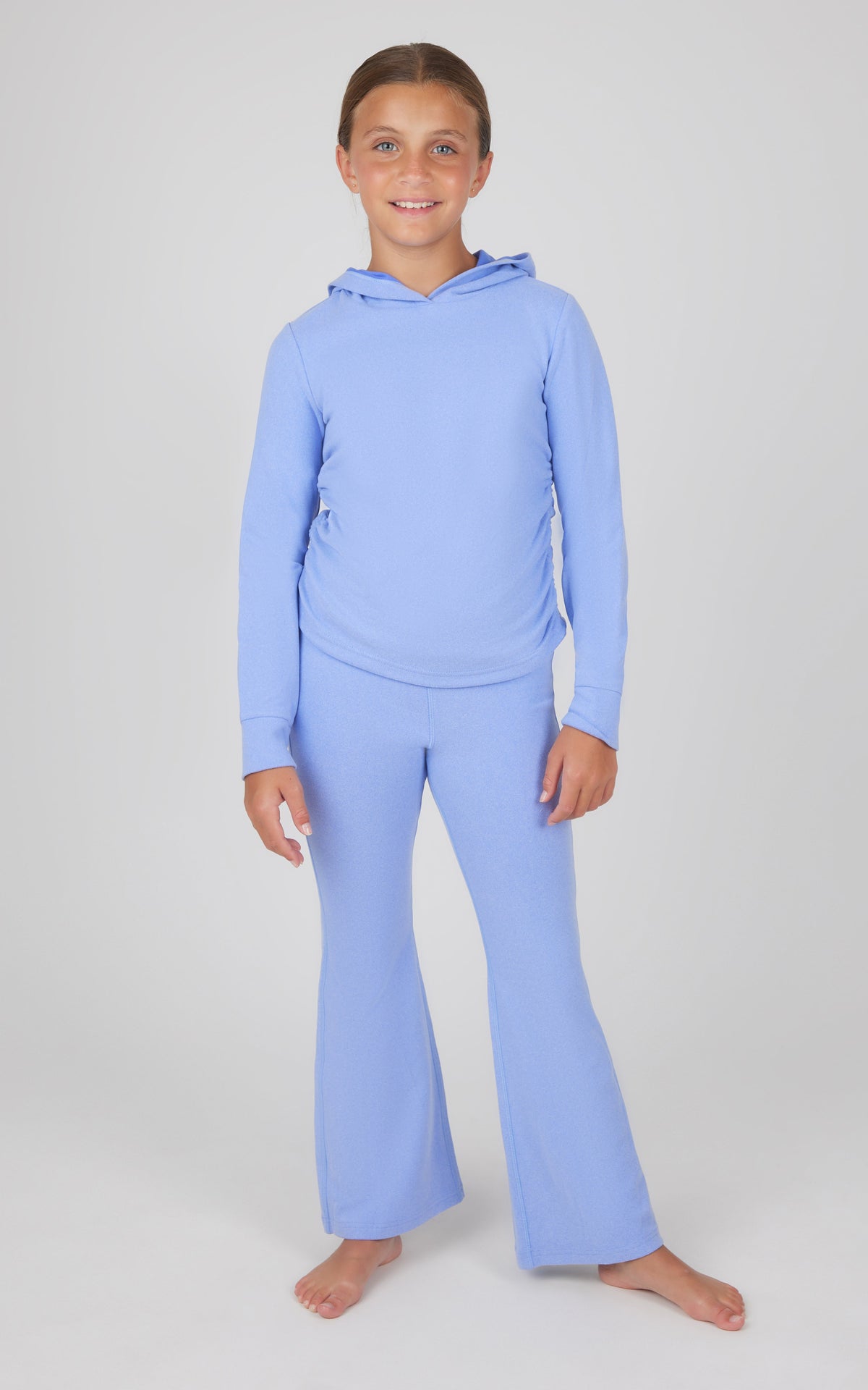 90 Degree by Reflex Girls 2 PC Hoodie and Flared Leg Pant