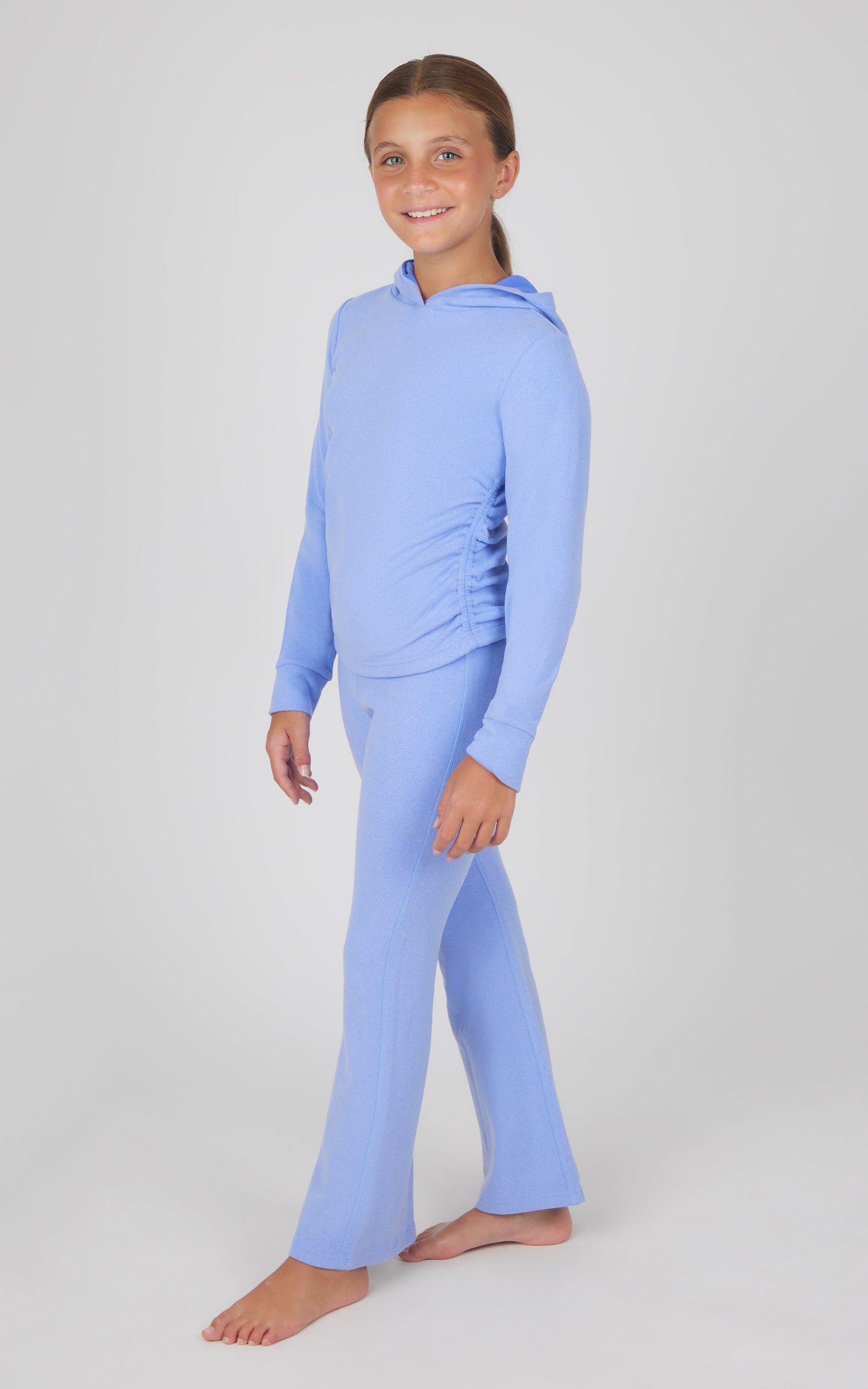90 Degree by Reflex Girls 2 PC Hoodie and Flared Leg Pant