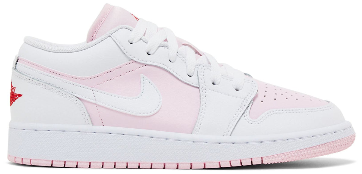 Air Jordan Grade School Retro 1 Low 'Pink Foam Fire Red White Gs' (Gs)'
