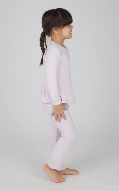 90 Degree by Reflex Toddler 2 PC Melange Pullover Top and Flare Leg Pant