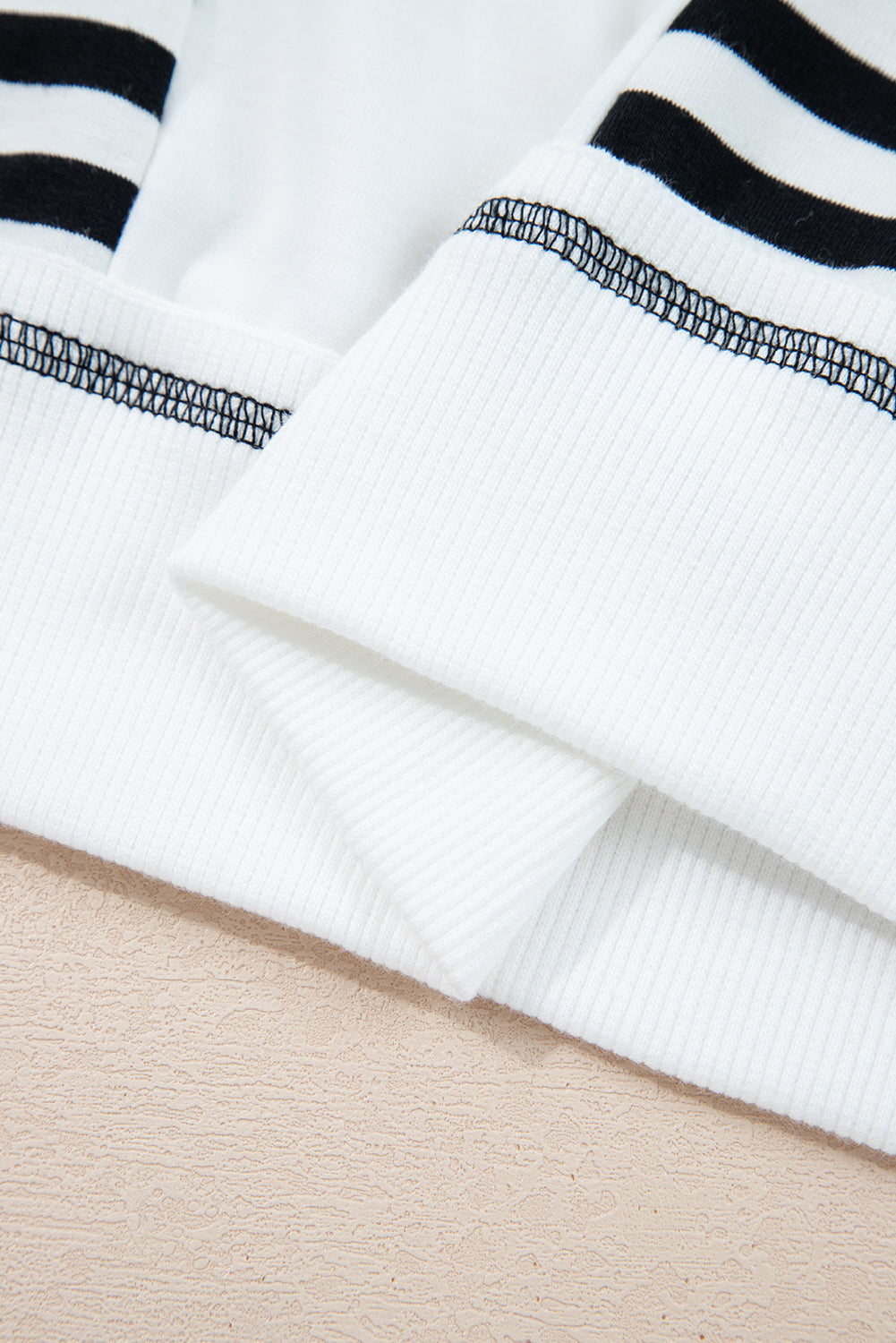 Threaded Pear Clare Contrast Stitching Oversize Sweatshirt