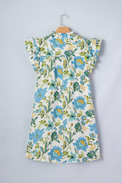 Threaded Pear Giuliana Sleeve Shift Mini Dress
