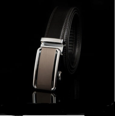 Men’s Factory Direct Automatic Leather Belt | Premium Wholesale Business Ratchet Belt | Luxury Genuine Leather Men's Belt | Sleek Professional No-Hole Automatic Waistband