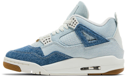Air Jordan Women's Retro 4 Tex 'Denim Worn Blue' Sneakers