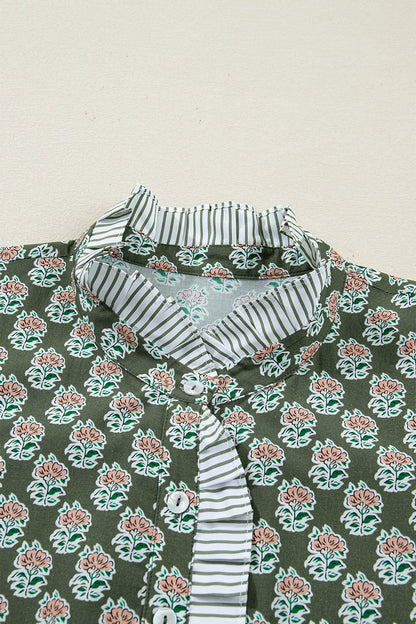 Threaded Pear Olivia 4 Sleeve Floral PLUS Dress