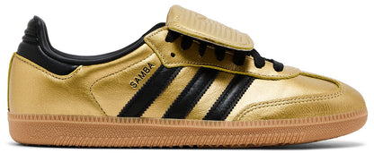 adidas Women's Samba Lt Long Tongue 'Gold Metallic Black Gum' Sneakers