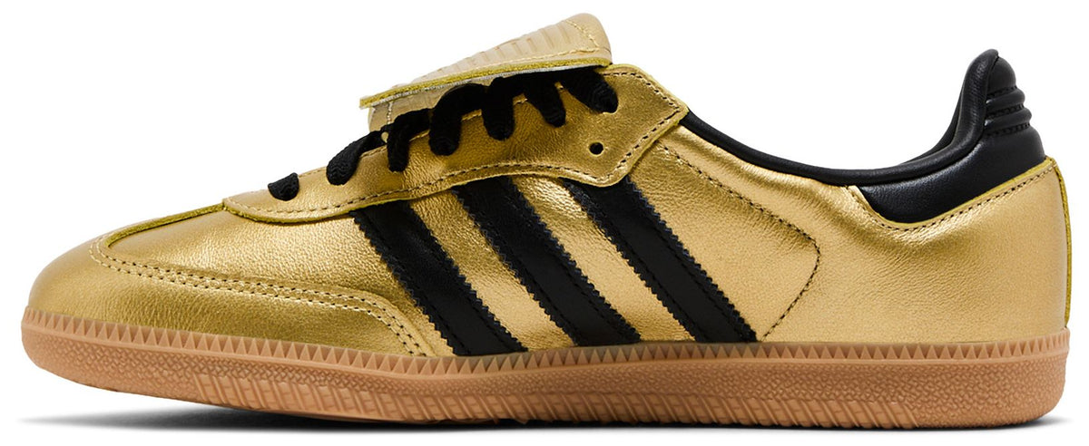 adidas Women's Samba Lt Long Tongue 'Gold Metallic Black Gum' Sneakers
