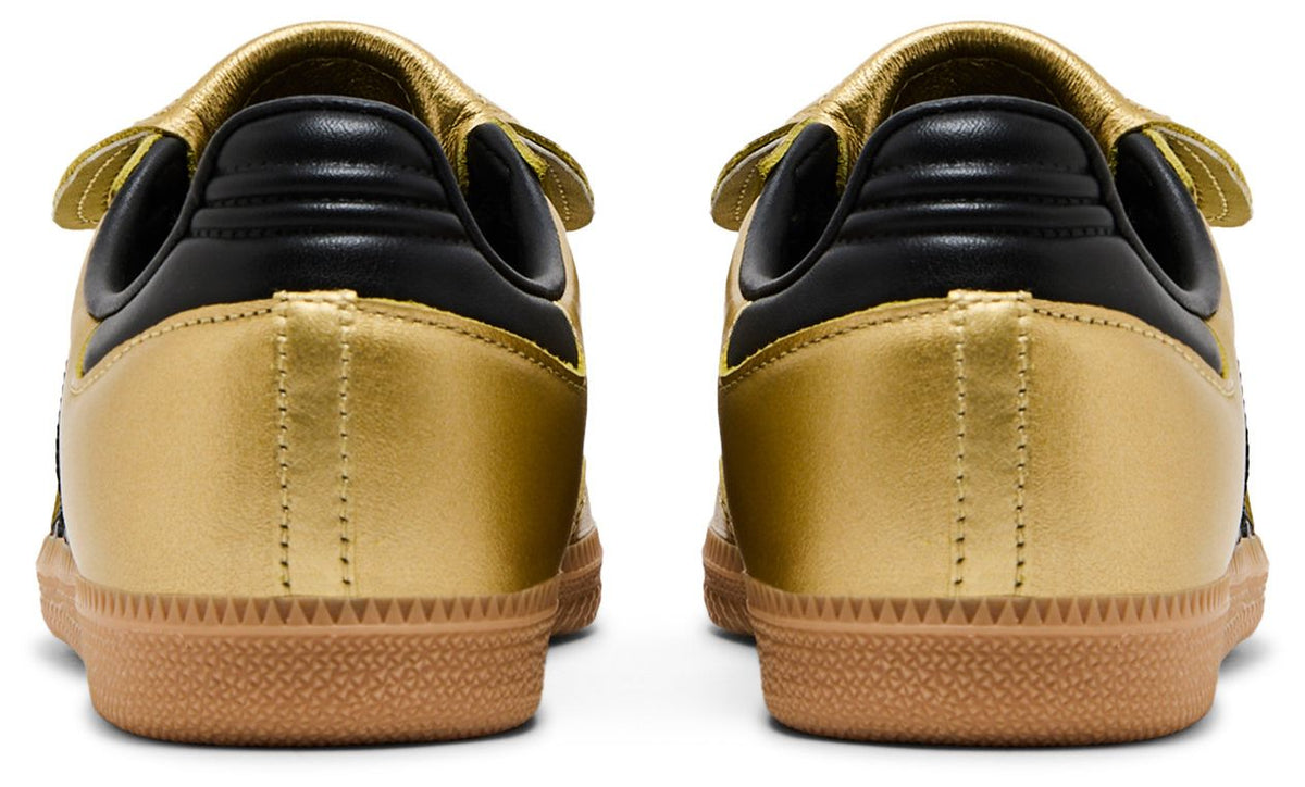 adidas Women's Samba Lt Long Tongue 'Gold Metallic Black Gum' Sneakers