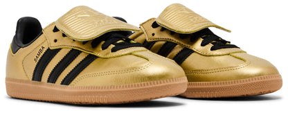 adidas Women's Samba Lt Long Tongue 'Gold Metallic Black Gum' Sneakers