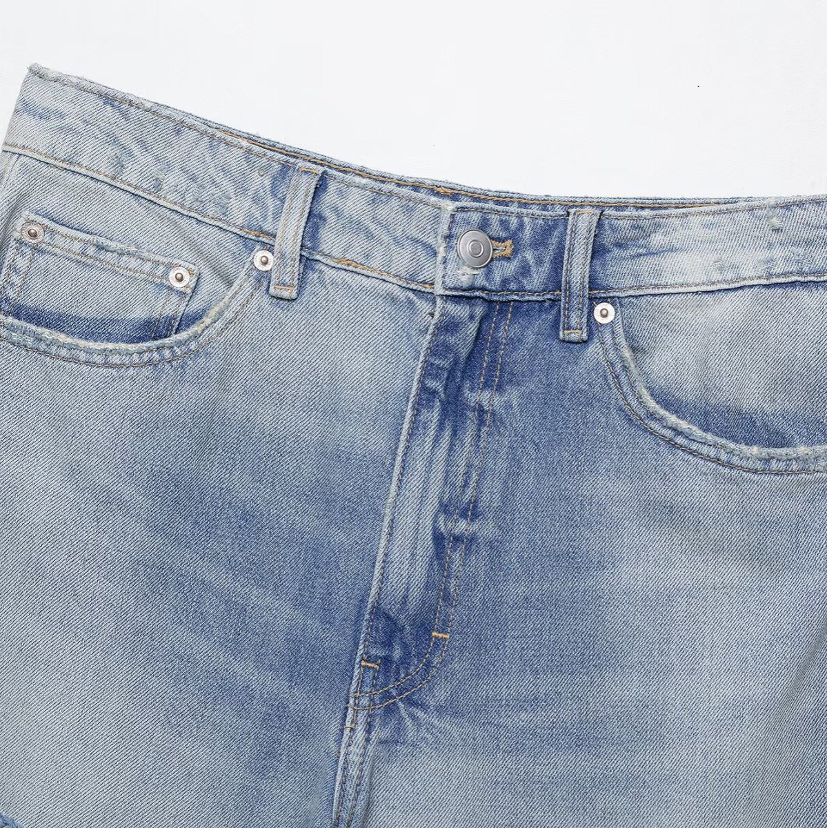 Loose denim casual shorts
