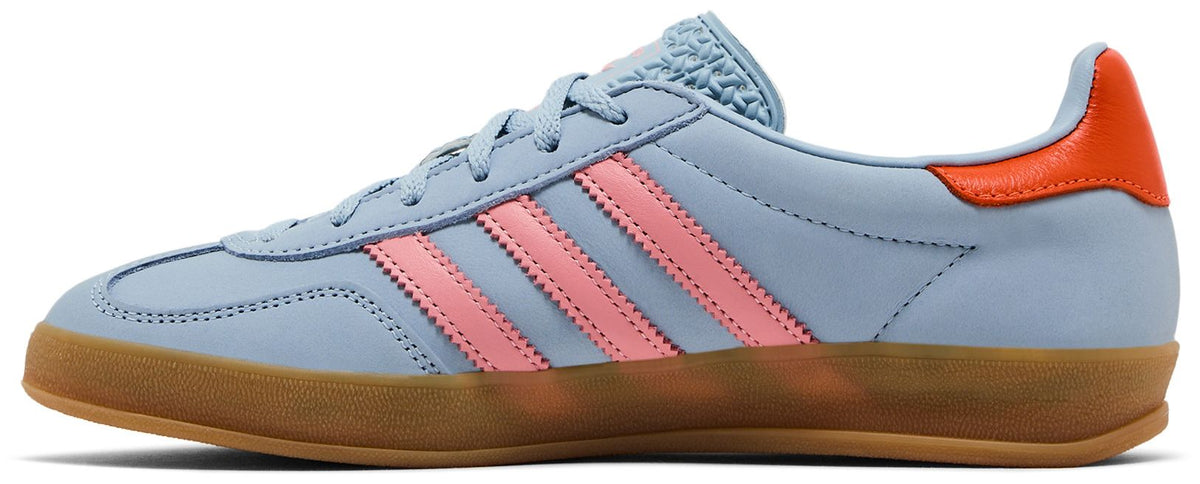 adidas Women's Gazelle Indoor 'Wonder Blue Solar Orange Gum' Sneakers