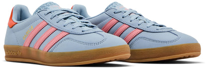 adidas Women's Gazelle Indoor 'Wonder Blue Solar Orange Gum' Sneakers
