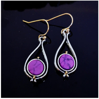 Women’s Vintage Crystal Drop Earrings | Elegant Statement Dangle Earrings for Girls | Luxury Wedding & Party Jewelry | Retro Fashion Crystal Ear Accessories | High-Sense Evening Jewelry