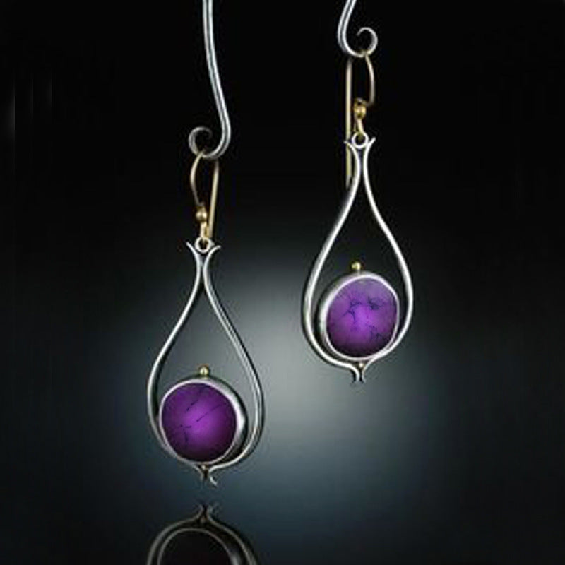Women’s Vintage Crystal Drop Earrings | Elegant Statement Dangle Earrings for Girls | Luxury Wedding & Party Jewelry | Retro Fashion Crystal Ear Accessories | High-Sense Evening Jewelry