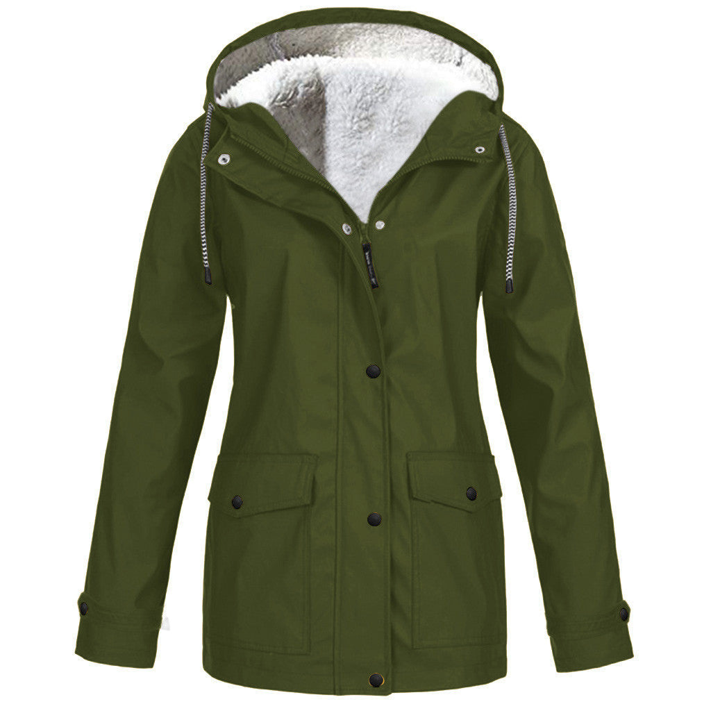 Outdoor Hooded Fleece Jacket