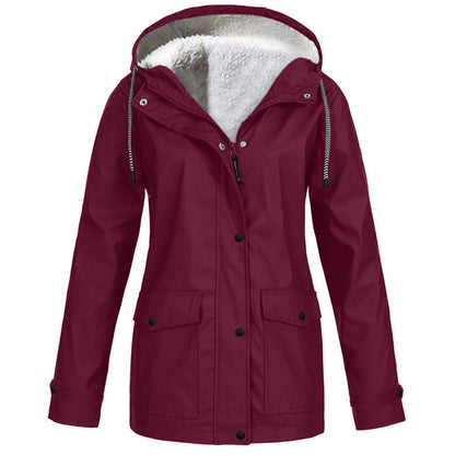 Outdoor Hooded Fleece Jacket