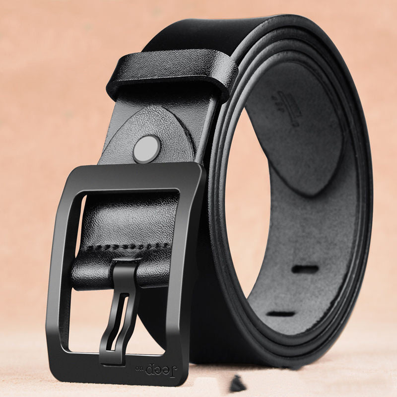 Men’s Two-Layer Cowhide Leather Belt | Premium Needle Buckle Waist Belt | Genuine Double-Layer Leather Belt for Men | Classic Durable Formal & Casual Men’s Belt | 2026 High-Fashion Luxury Cowhide Accessory