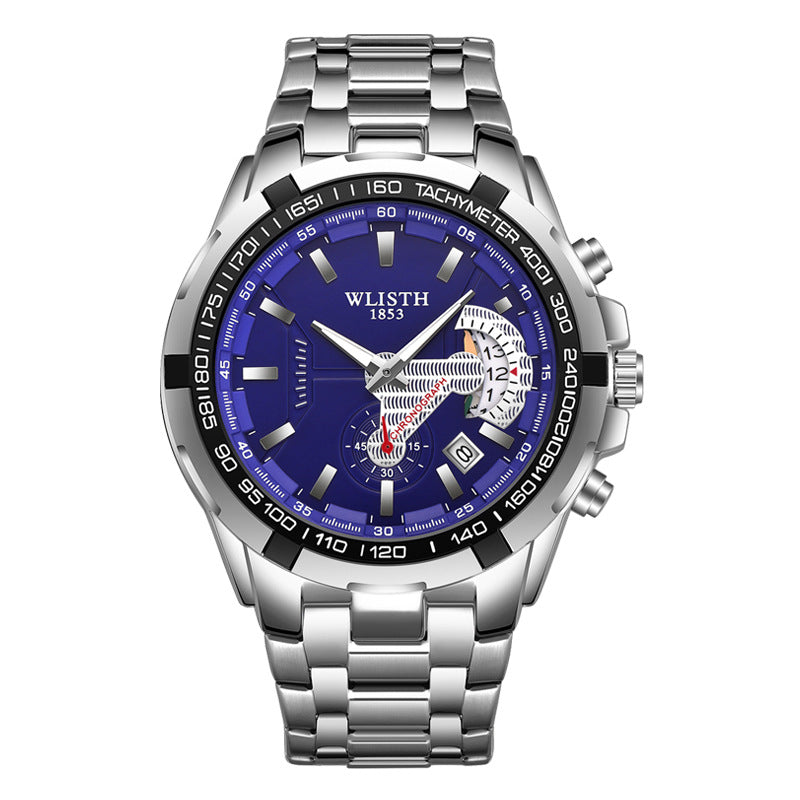 Men’s Waterproof Quartz Sports Watch | High-Sense Executive Chronograph Wristwatch | Trendy Minimalist Rugged Sports Watch | Luxury-Label Precision Quartz Timepiece | 2026 High-Fashion Statuesque Men’s Accessory