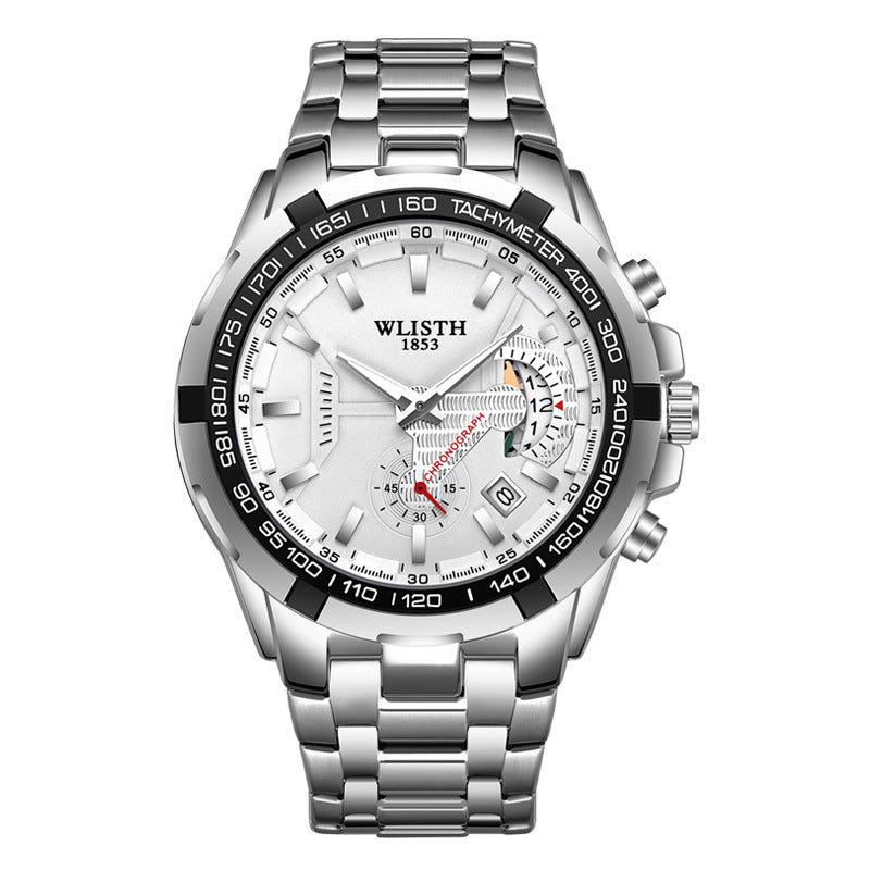 Men’s Waterproof Quartz Sports Watch | High-Sense Executive Chronograph Wristwatch | Trendy Minimalist Rugged Sports Watch | Luxury-Label Precision Quartz Timepiece | 2026 High-Fashion Statuesque Men’s Accessory