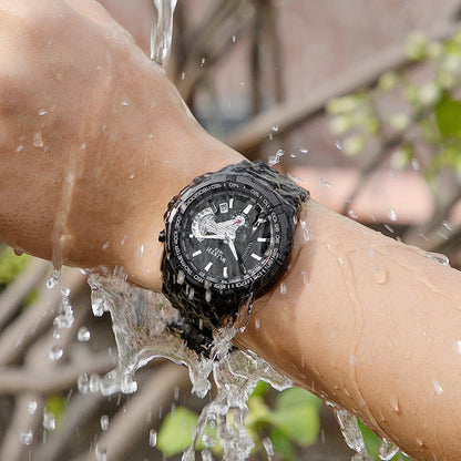 Men’s Waterproof Quartz Sports Watch | High-Sense Executive Chronograph Wristwatch | Trendy Minimalist Rugged Sports Watch | Luxury-Label Precision Quartz Timepiece | 2026 High-Fashion Statuesque Men’s Accessory