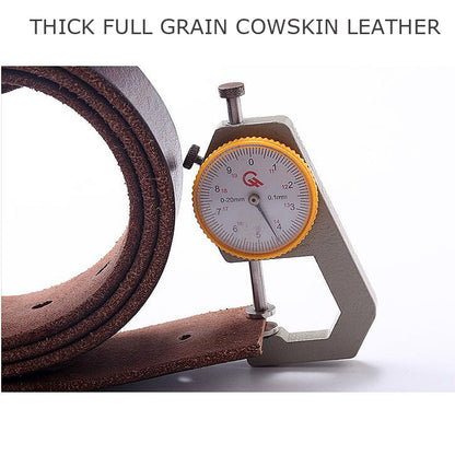 Handmade Retro Men’s Leather Belt | Premium Soft Genuine Leather Waist Strap | Classic Pin Buckle Heritage Belt | Durable Handcrafted Men’s Accessory for Jeans & Trousers