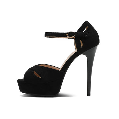 Women’s Stiletto High Heels | Fish-Mouth Open Toe Platform Sandals | Elegant High-Sense Party Heels | Trendy Minimalist Strappy Stilettos | 2026 High-Fashion Luxury Platform Sandals
