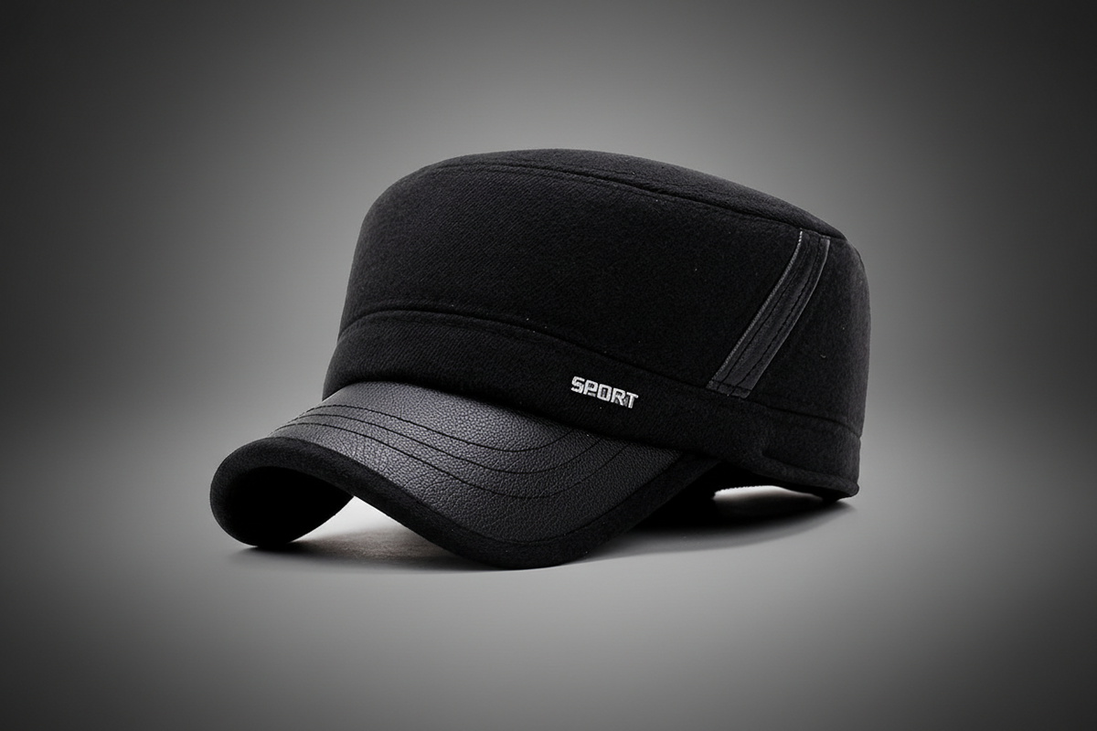 Winter Flat Hat – Classic Warm Wool-Style Newsboy Cap