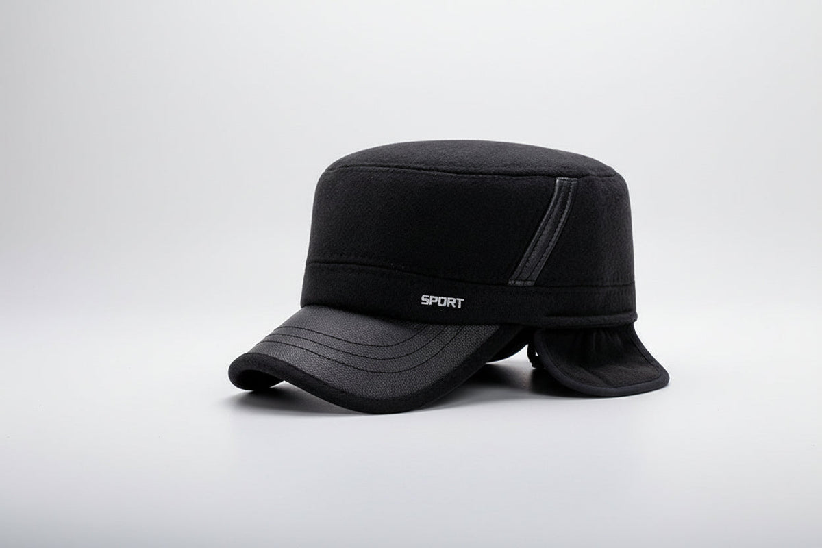Winter Flat Hat – Classic Warm Wool-Style Newsboy Cap