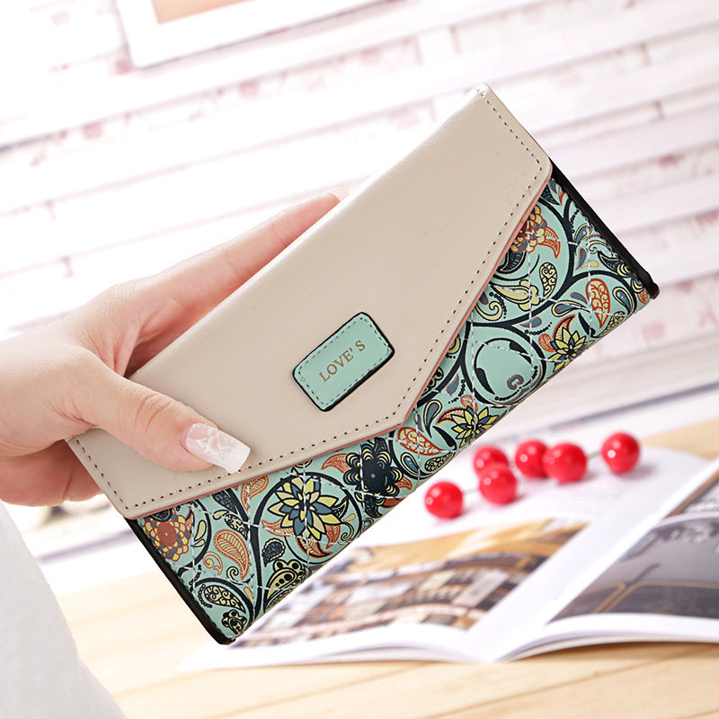 Women’s Birds & Floral Print Wallet | Elegant Nature-Inspired Multi-Card Clutch | Compact Vegan Leather Purse for Women | Artistic Bird Illustration Designer Wallet