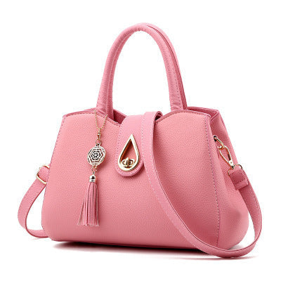 Smooza Luxury Women’s Handbag with Tassel | Designer Leather-Style Shoulder Bag | High-Sense Structured Tote for Women | Trendy Minimalist Tassel Designer Purse | 2026 High-Fashion Premium Ladies Handbag