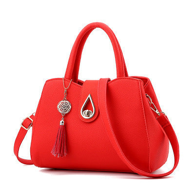 Smooza Luxury Women’s Handbag with Tassel | Designer Leather-Style Shoulder Bag | High-Sense Structured Tote for Women | Trendy Minimalist Tassel Designer Purse | 2026 High-Fashion Premium Ladies Handbag