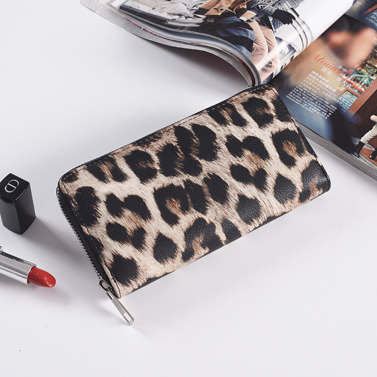 Fashion Long Zipper Women’s Wallet | Premium PU Leather Slim Clutch | Large Capacity Multi-Card Holder Purse | Stylish Mobile Phone Pocket Wallet for Women