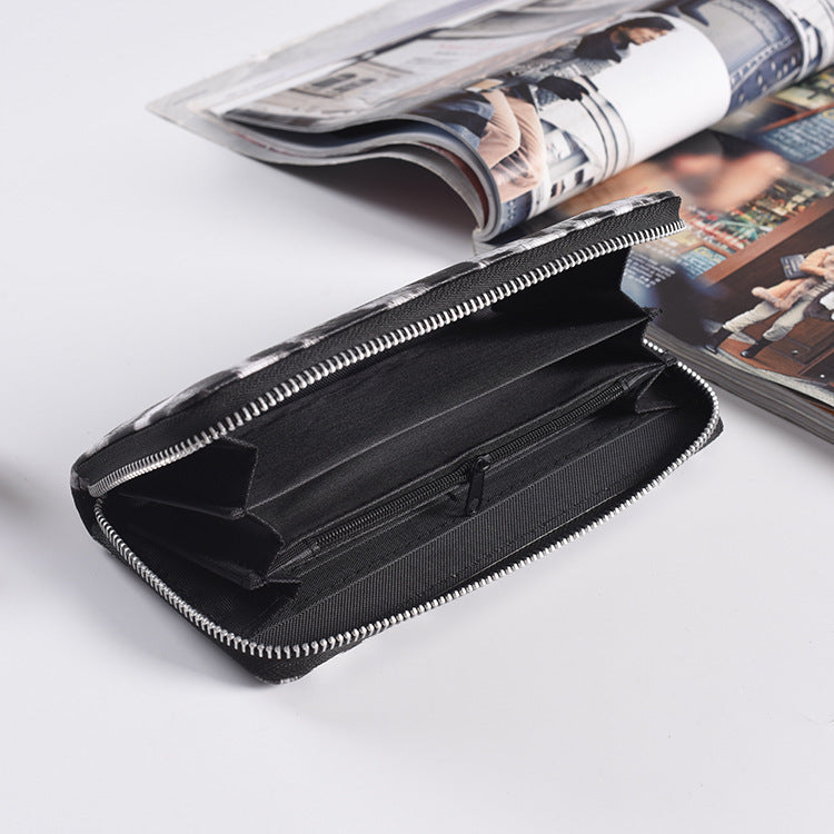 Fashion Long Zipper Women’s Wallet | Premium PU Leather Slim Clutch | Large Capacity Multi-Card Holder Purse | Stylish Mobile Phone Pocket Wallet for Women