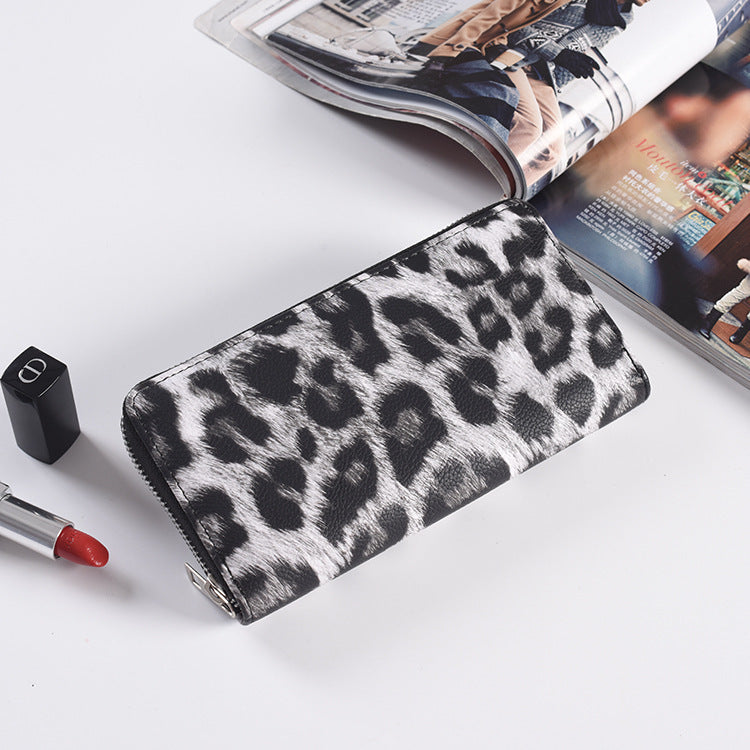 Fashion Long Zipper Women’s Wallet | Premium PU Leather Slim Clutch | Large Capacity Multi-Card Holder Purse | Stylish Mobile Phone Pocket Wallet for Women
