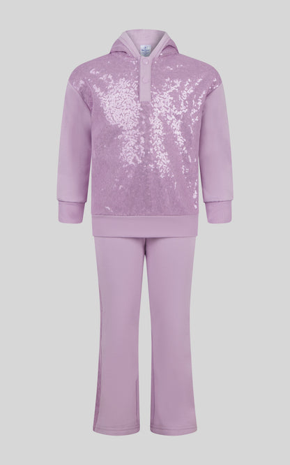 90 Degree by Reflex Toddler Girls 2 PC Brushed Terry Pullover and Flared Pant