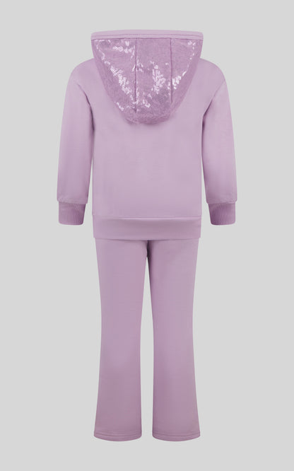 90 Degree by Reflex Toddler Girls 2 PC Brushed Terry Pullover and Flared Pant