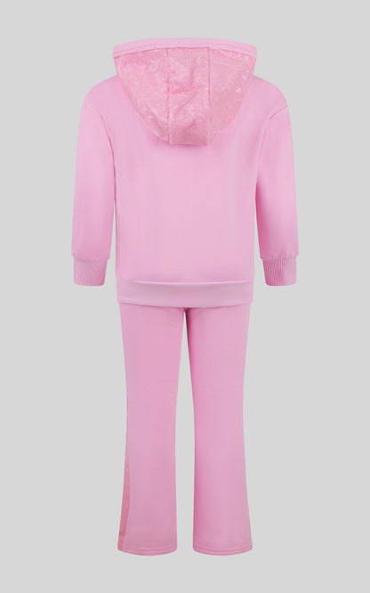 90 Degree by Reflex Toddler Girls 2 PC Brushed Terry Pullover and Flared Pant