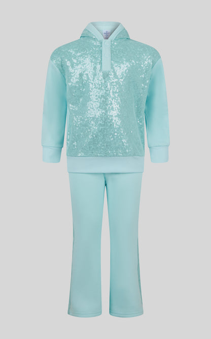 90 Degree by Reflex Toddler Girls 2 PC Brushed Terry Pullover and Flared Pant