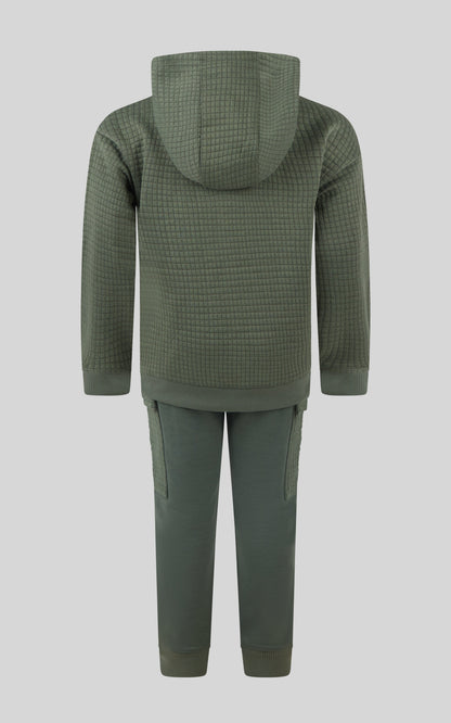 90 Degree by Reflex Toddler Boys 2 PC Quilted Hoodie and Jogger Set