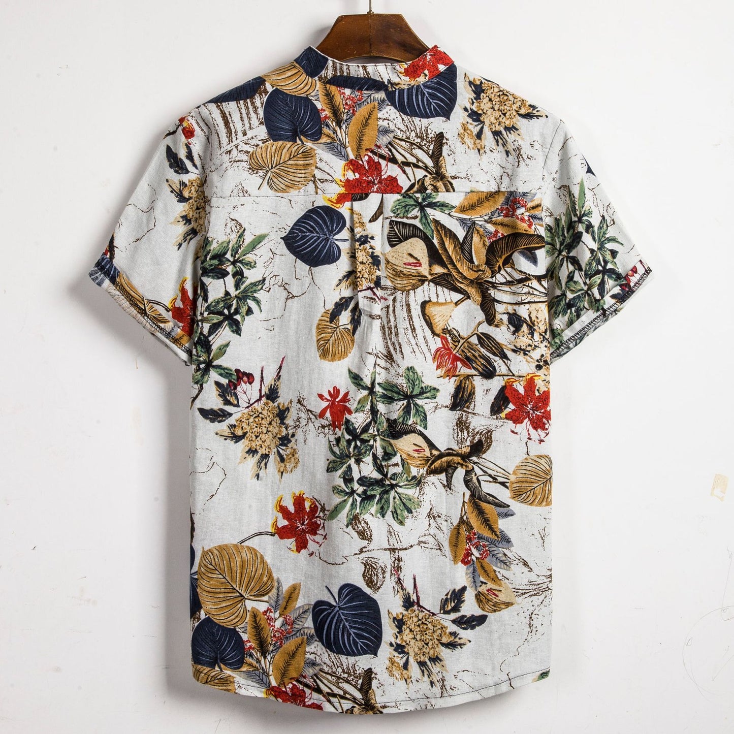 Men’s Slim-Fit Contrast Print Shirt | High-Sense Professional Button-Down | Trendy Minimalist Geometric Pattern Shirt | Luxury-Label Statuesque Radiant Apparel | 2026 High-Fashion Emerald-Luxe Essential