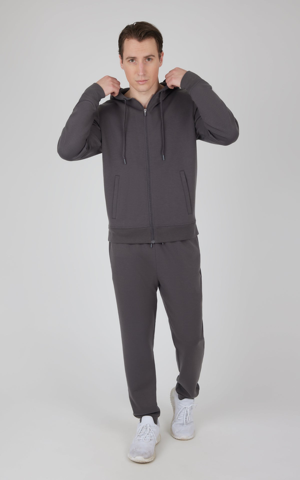 90 Degree by Reflex Men's Softlite Full Zip Jacket and Jogger Set