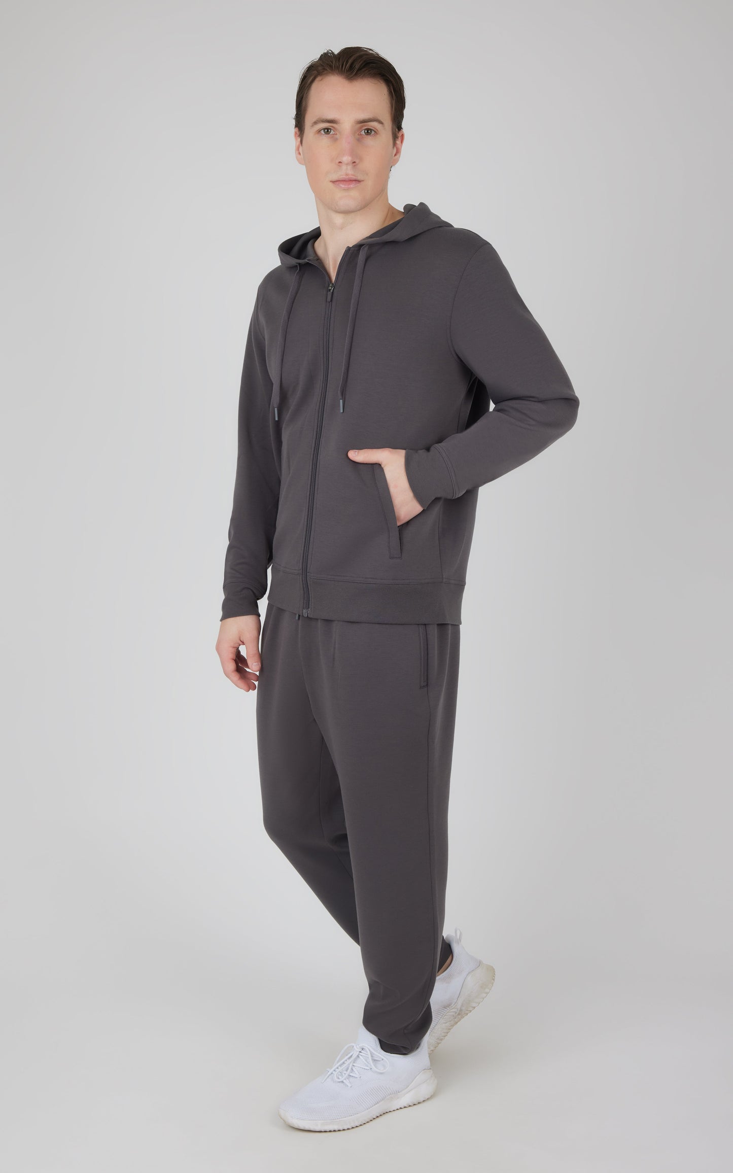 90 Degree by Reflex Men's Softlite Full Zip Jacket and Jogger Set